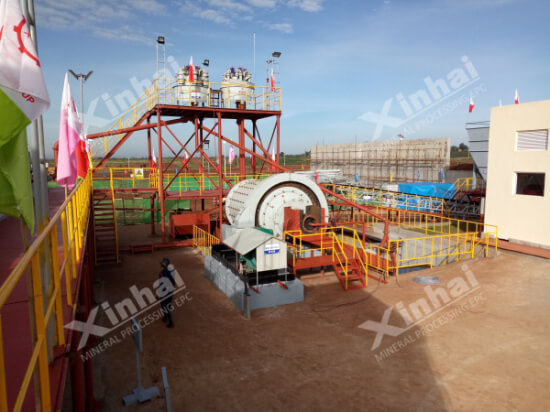 鐵礦選礦廠中的球磨機